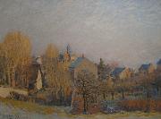 Alfred Sisley Frosty Morning in Louveciennes Spain oil painting artist